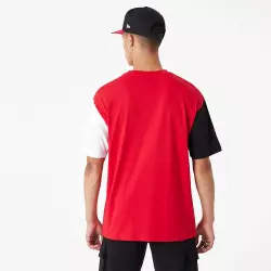 Camiseta NBA Chicago Bulls New Era Arch Wordmark Oversize Rojo