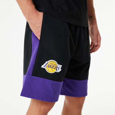 Short NBA Los Angeles Lakers New Era Colour Block 2 negro