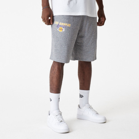 New Era Team Script Short NBA Los Angeles Lakers Grey