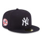 New Era MLB Team Side Patch 59fifty Hat MLB New York Yankees Navy