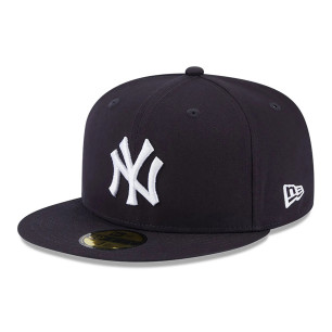 New Era MLB Team Side Patch 59fifty Hat MLB New York Yankees Navy