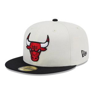 New Era Championships 59fifty Hat NBA Chicago Bulls White