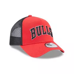 Gorra NBA Chicago Bulls New Era Team Script Trucker Rojo