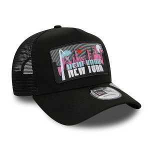 New Era New York License Plate Repreve Trucker Black