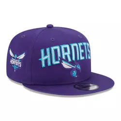 Casquette NBA Charlotte Hornets New Era Patch 9Fifty Violet