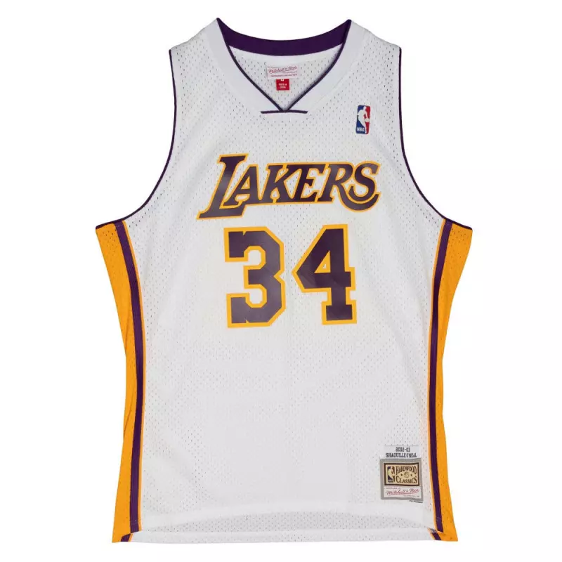 Maillot NBA Shaquille O'Neal Los Angeles Lakers 2002-03 Mitchell & ness Alternate Blanc
