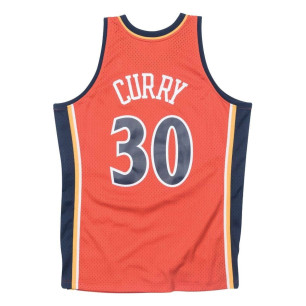 Mitchell & ness Hardwood Classics swingman jersey NBA Stephen Curry Golden State Warriors 2009-10 orange