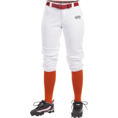 Pantalon De Baseball Rawlings Court Blanc Pour Femme