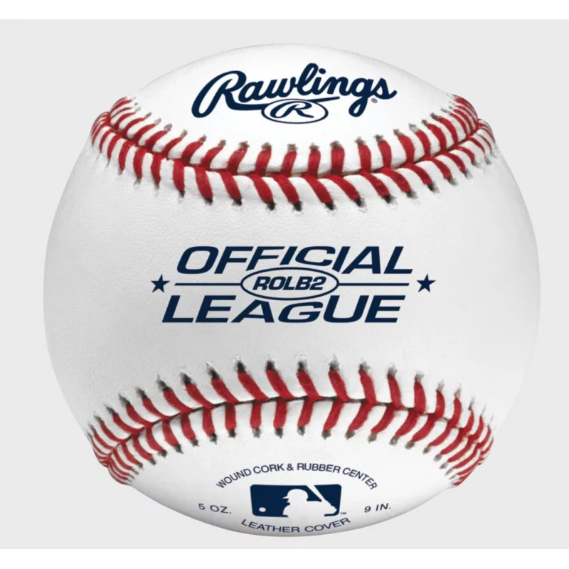 Balle de baseball officielle Rawlings ROLB2 Cuir