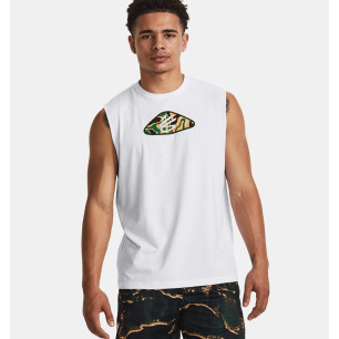 Men's Under Armour Curry Tank White