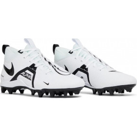 Crampons de Football Americain moulés Nike Alpha Menace Shark 3 Mid Blanc