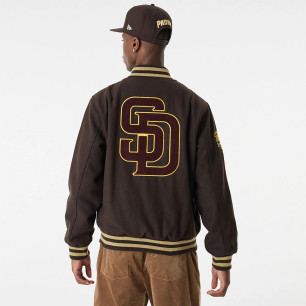 Bomber MLB San Diego Padres New Era Patch Varsity Marron