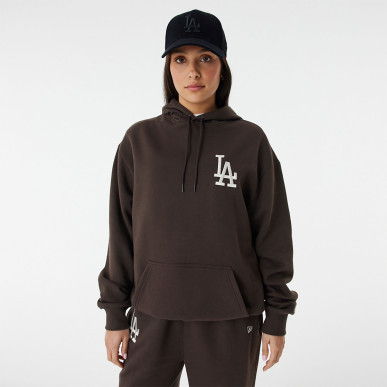 Sweat à Capuche MLB Los Angeles Dodgers New Era League Essential Oversize Marron