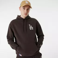 Sweat à Capuche MLB Los Angeles Dodgers New Era League Essential Oversize Marron