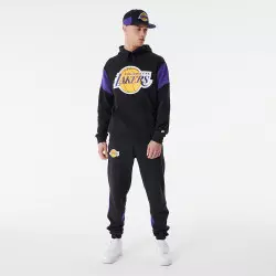 Sudadera NBA Los Angeles Lakers New Era Color Block Oversize negro