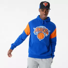 Sudadera NBA New York Knicks New Era Color Block Oversize Azul