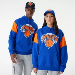 Sudadera NBA New York Knicks New Era Color Block Oversize Azul