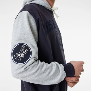 Sweat à Capuche MLB Los Angeles Dodgers New Era Team Patch Oversize Bleu