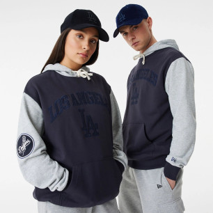 Sweat à Capuche MLB Los Angeles Dodgers New Era Team Patch Oversize Bleu