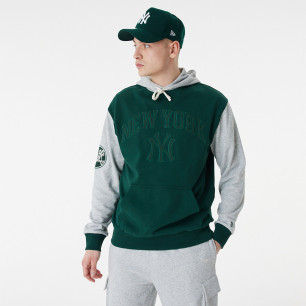 Sweat à Capuche MLB New York Yankees New Era Team Patch Oversize Vert