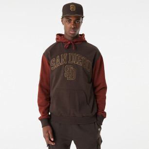 Sudadera MLB San Diego Padres New Era Team Patch Oversize Maron
