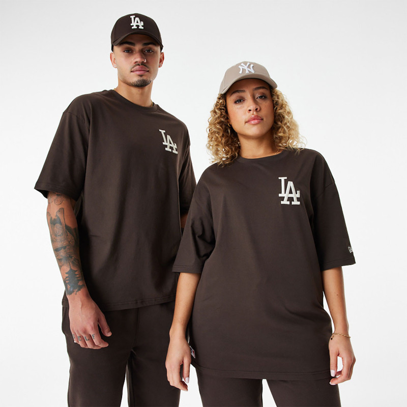 New Era League Essential Oversize T-shirt MLB Los Angeles Dodgers Brown