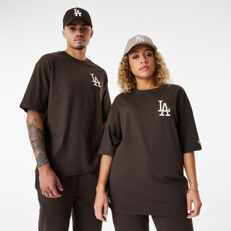 New Era League Essential Oversize T-shirt MLB Los Angeles Dodgers Brown