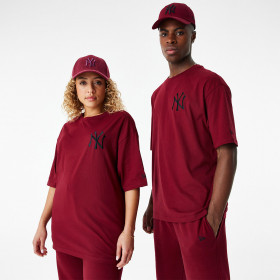 T-shirt MLB New York Yankees New Era League Essential Oversize Rojo