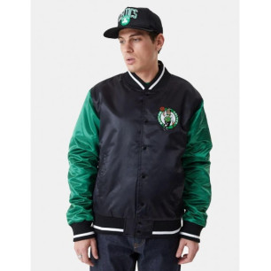 Bomber NBA Boston Celtics New Era Satin Noir