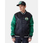 Men's New Era Satin Bomber NBA Boston Celtics Black