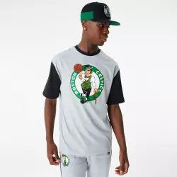 Camiseta NBA Boston Celtics New Era Colour Block Oversize gris