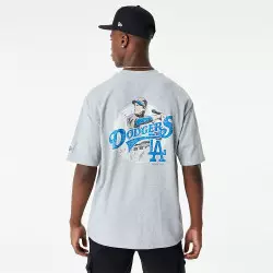 T-shirt MLB Los Angeles Dodgers New Era Player Graphic Oversize Gris