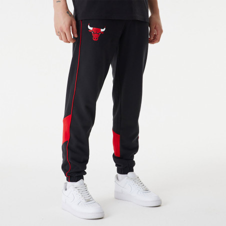 Pantalon NBA Chicago Bulls New Era Colour Block Jogger Noir