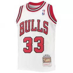 Maillot NBA Scottie Pippen Chicago Bulls 1997-98 Mitchell & Ness Blanc Pour enfant