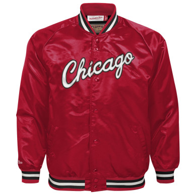 Veste NBA Chicago Bulls Mitchell & Ness Lightweight Satin Rouge pour Enfant