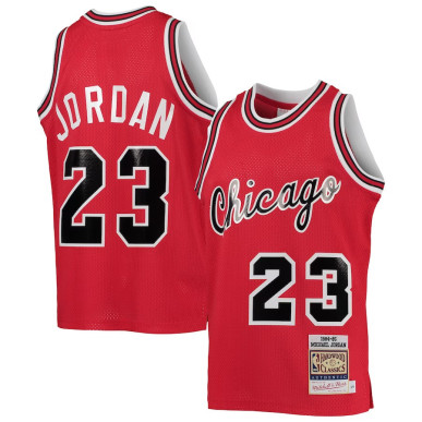 Kid's Mitchell & Ness Authentic NBA Jersey Michael Jordan Chicago Bulls 1984-85 red