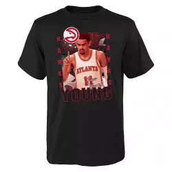 T-shirt NBA Trae Young Atlanta Hawks Outerstuff Celebration Negro para nino
