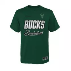 T-shirt NBA Milwaukee Bucks Outerstuff Court vs Track Vert pour Junior