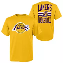 T-shirt NBA Los Angeles Lakers Outerstuff Slogan Back Amarillo para nino