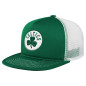 Boy's Outerstuff Front Trucker hat NBA Boston Celtics green