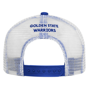 Boy's Outerstuff Front Trucker hat NBA Golden State Warriors Royal