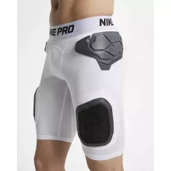 Short de Protection Nike pro Hyperstrong 5 pads Blanc
