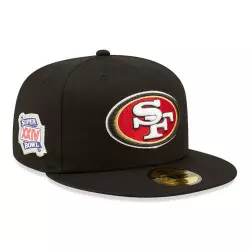 Casquette NFL San Francisco 49ers New Era Side Patch 59Fifty Noir