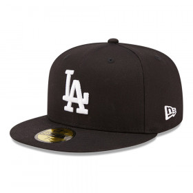 Casquette MLB Los Angeles Dodgers New Era Side patch 59fifty Noir