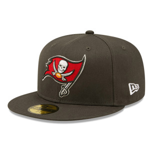 New Era Side Patch 59Fifty hat NFL Tampa Bay Buccaneers Grey