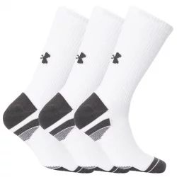 Calcetin Under Armour Performance Tech Mid Crew Blanco 3 pack