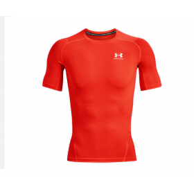 T-shirt de compression à manche courte Under Armour HeatGear Orange pour homme