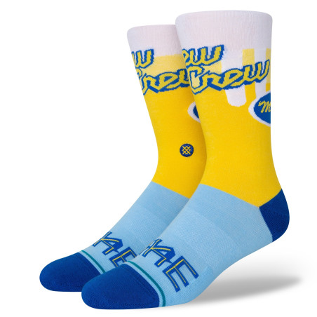Stance CC Crew MLB Sock Milwaukee Brewers Gold