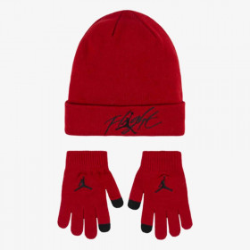 Bonnet et gants Jordan Flight Rouge pour enfant