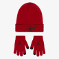 Bonnet et gants Jordan Flight Rouge pour enfant